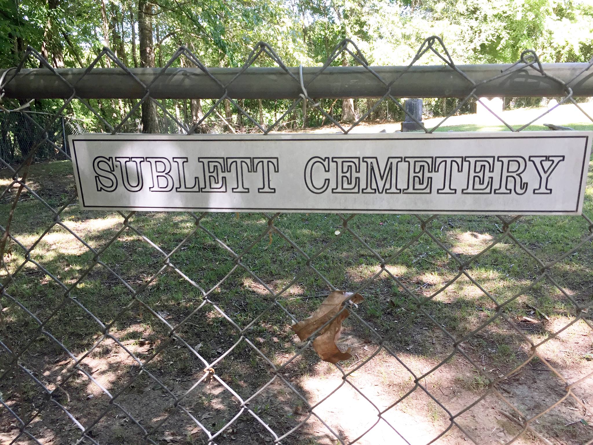 Sublett Cemetery Photos
